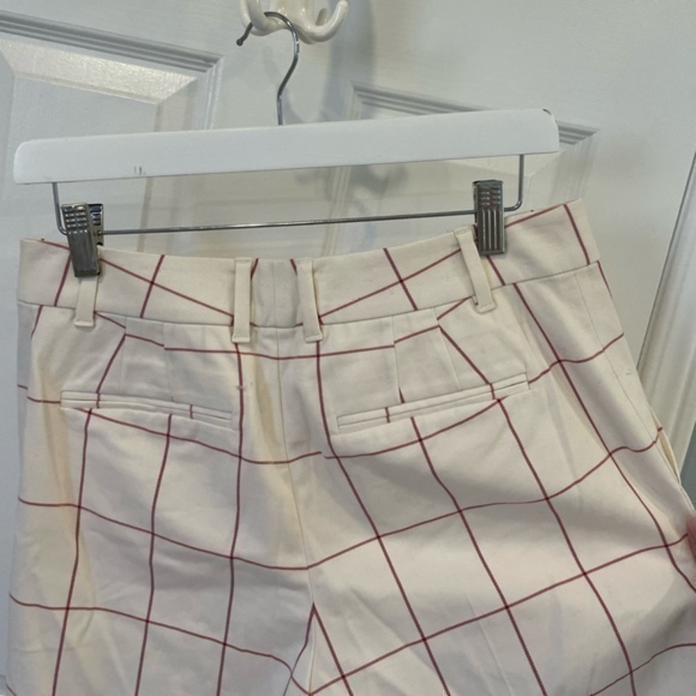 Club Monaco | Marie Pant: Creamy Beige & Pink Ankle Pants - Picture 12 of 17